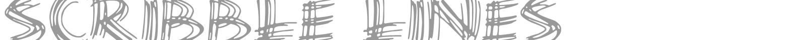 Scribble Lines font preview
